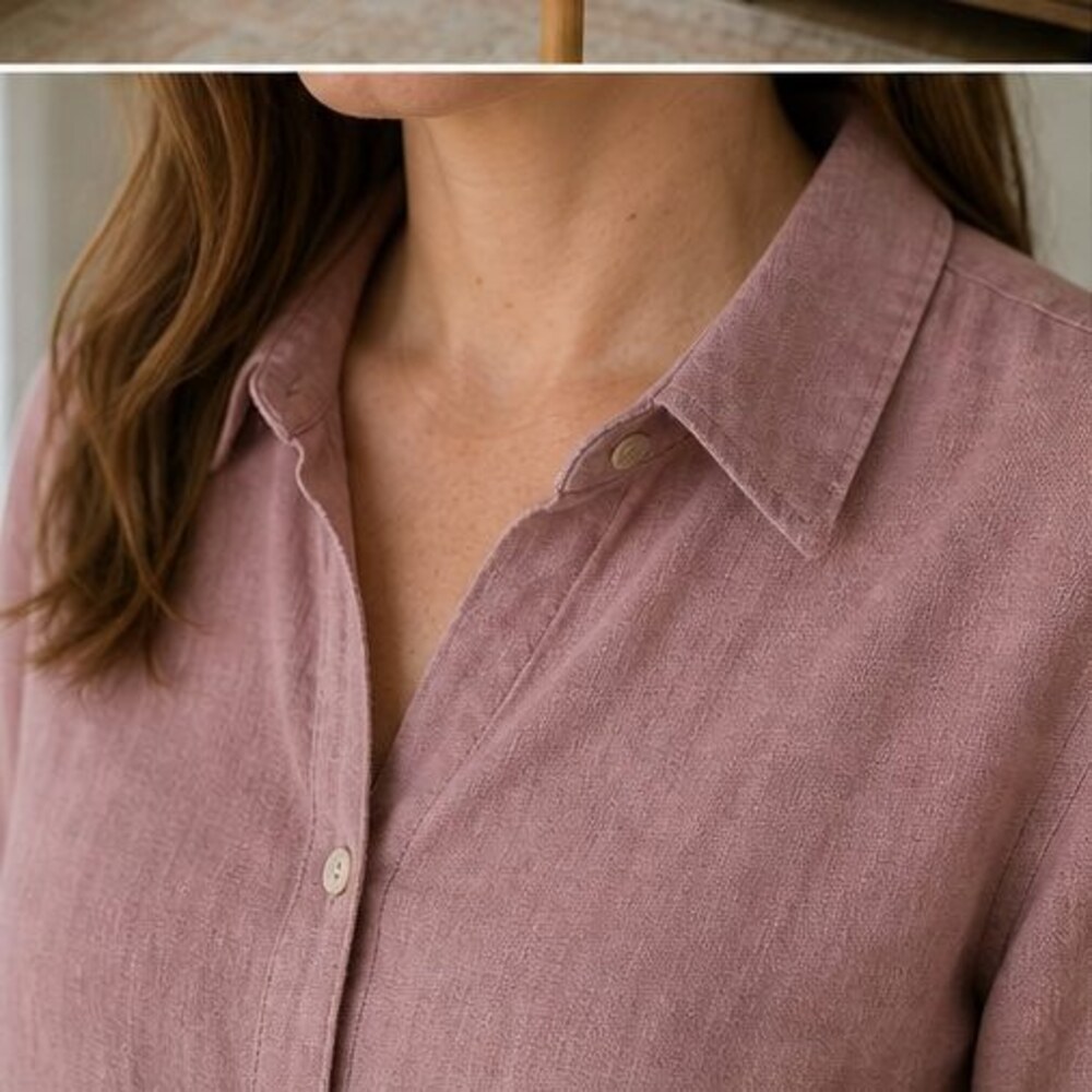 Rust Peplum Top - Picture 4 of 6